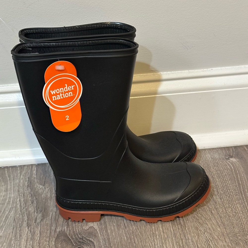 ❌SOLD❌ Wonder Nation Black Rain Boots